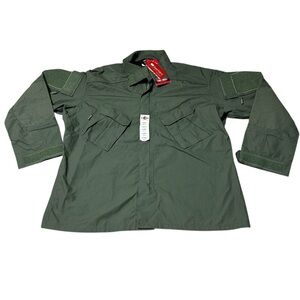 TRU-SPEC Tactical Combat Shirt SuperFabric XL Regular GreenMilitary UniformNWT
